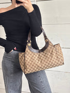 Gucci GG Supreme Charmy Hobo