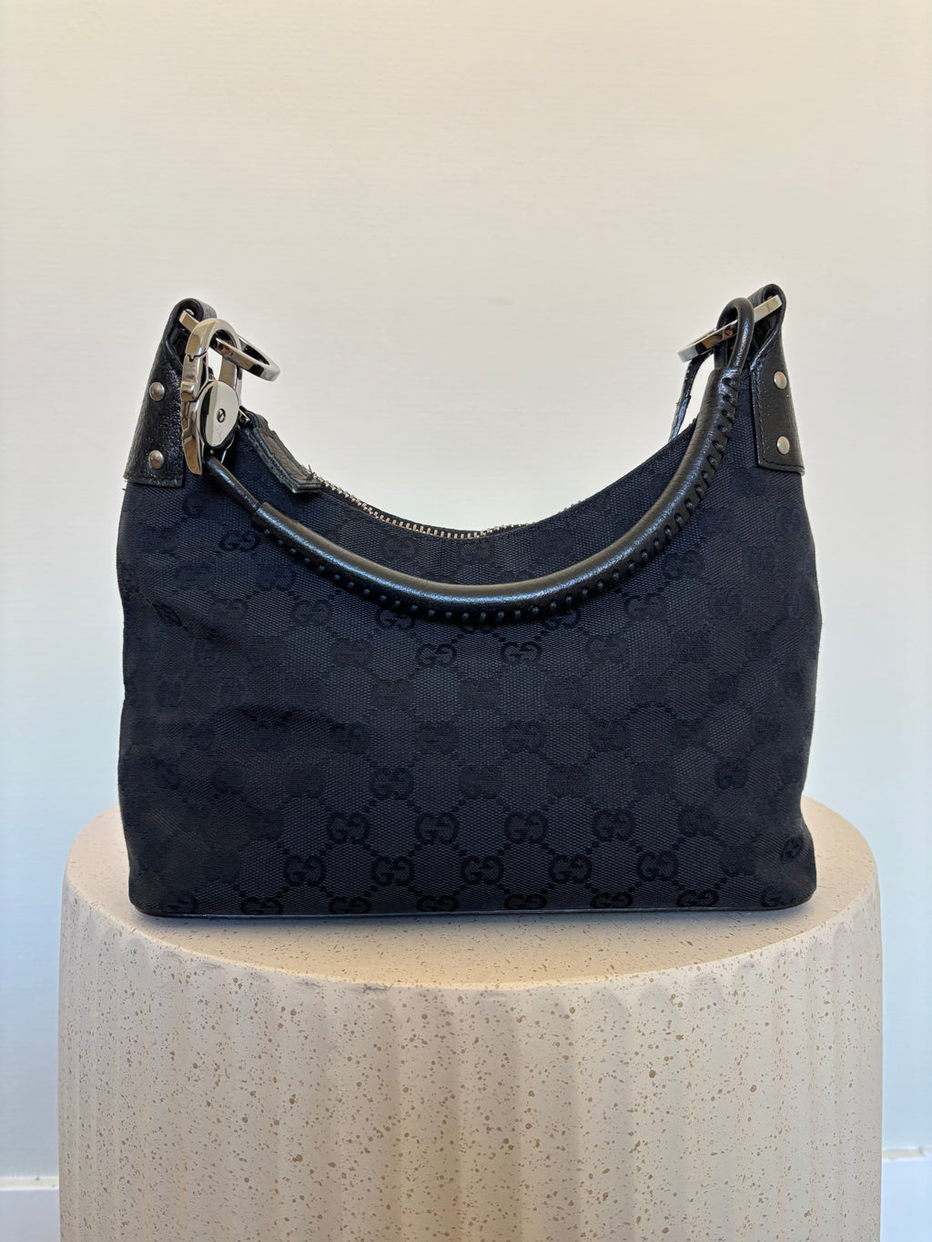 Gucci Canvas Lock Bag