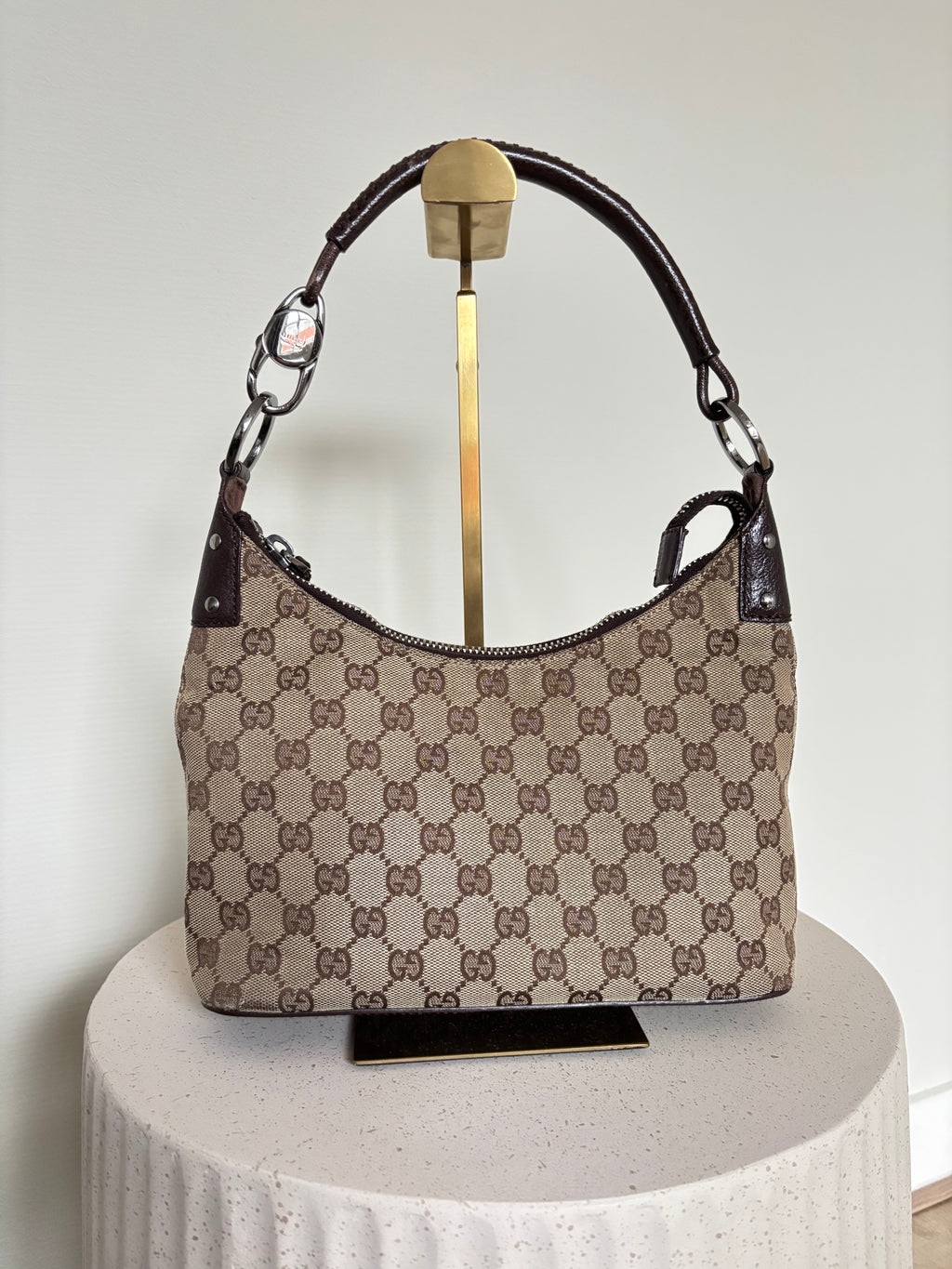 Gucci GG Canvas Lock Bag