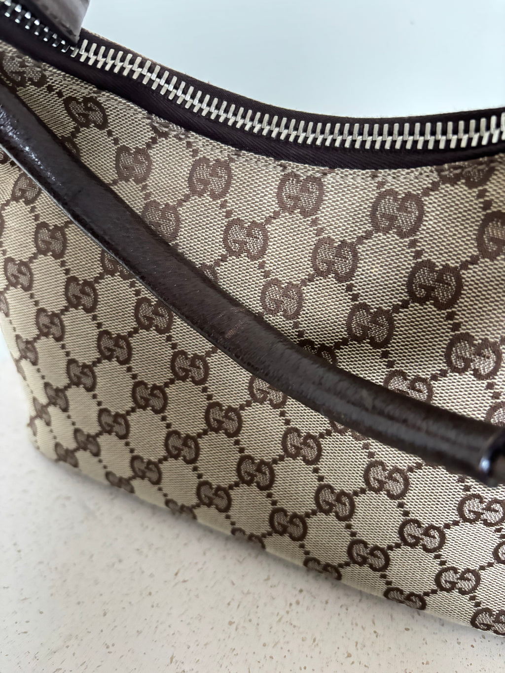 Gucci GG Canvas Lock Bag