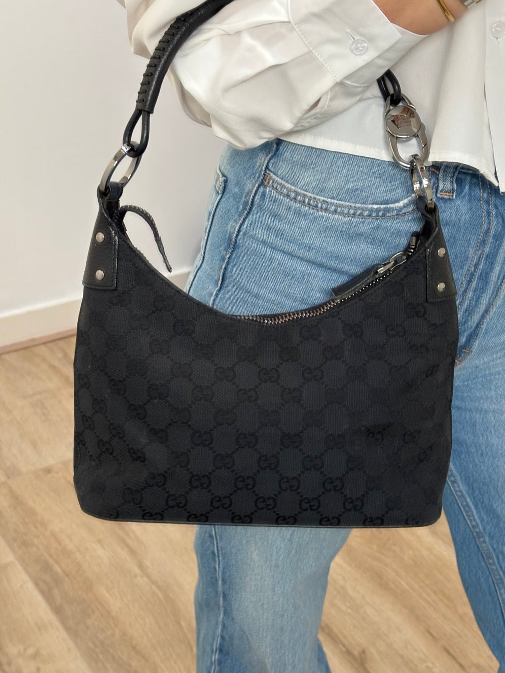 Gucci Canvas Lock Bag