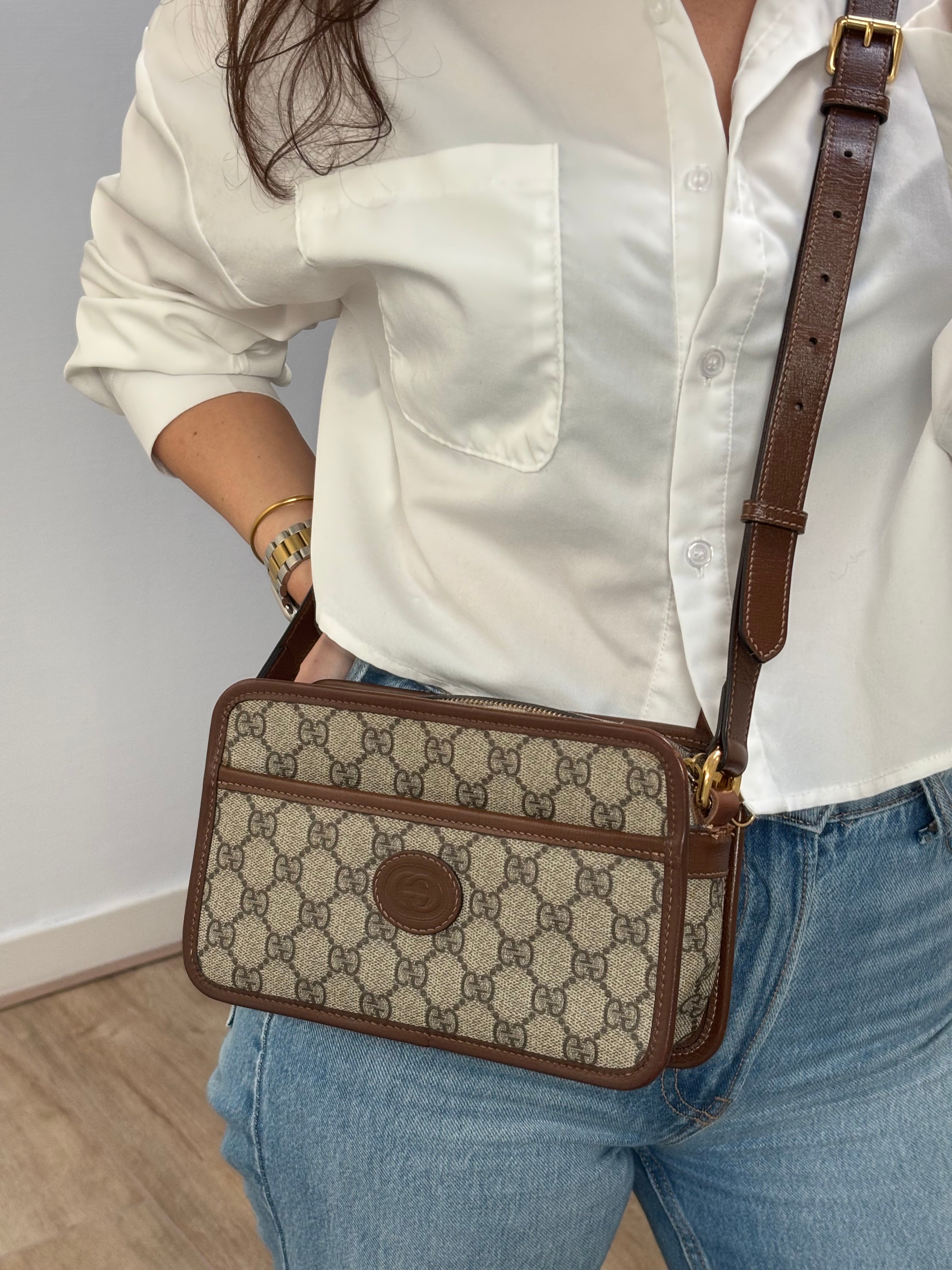 Gucci GG Supreme Crossbody Bag