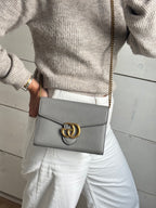 Gucci Marmont Wallet on Chain Grey