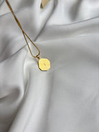 Saint Laurent Rhinestone Necklace Gold