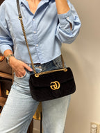 Gucci Velvet GG Marmont Bag