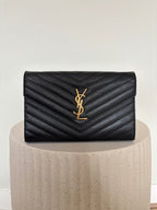 Saint Laurent Classic Cassandre Chain Wallet
