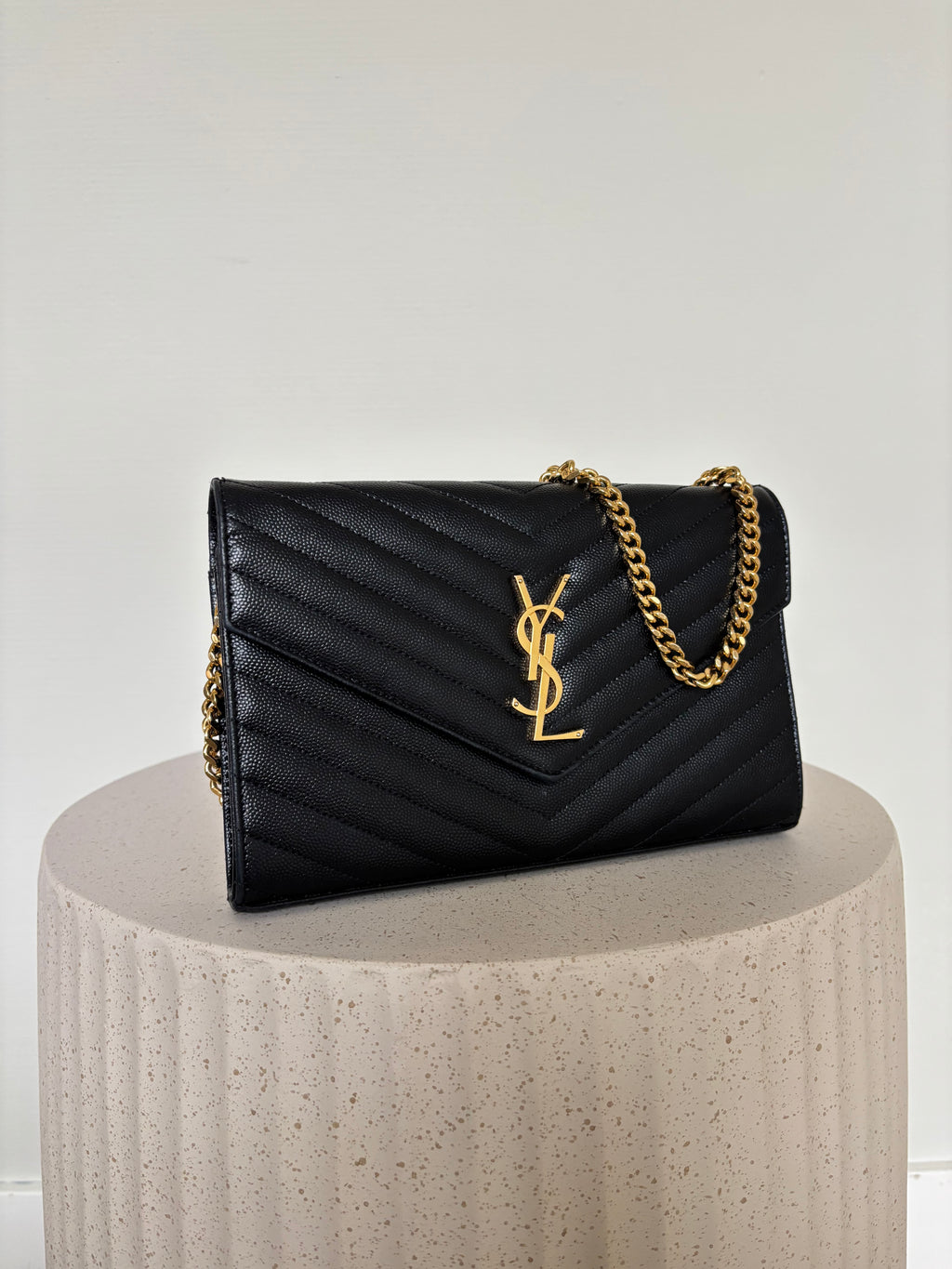 Saint Laurent Classic Cassandre Chain Wallet