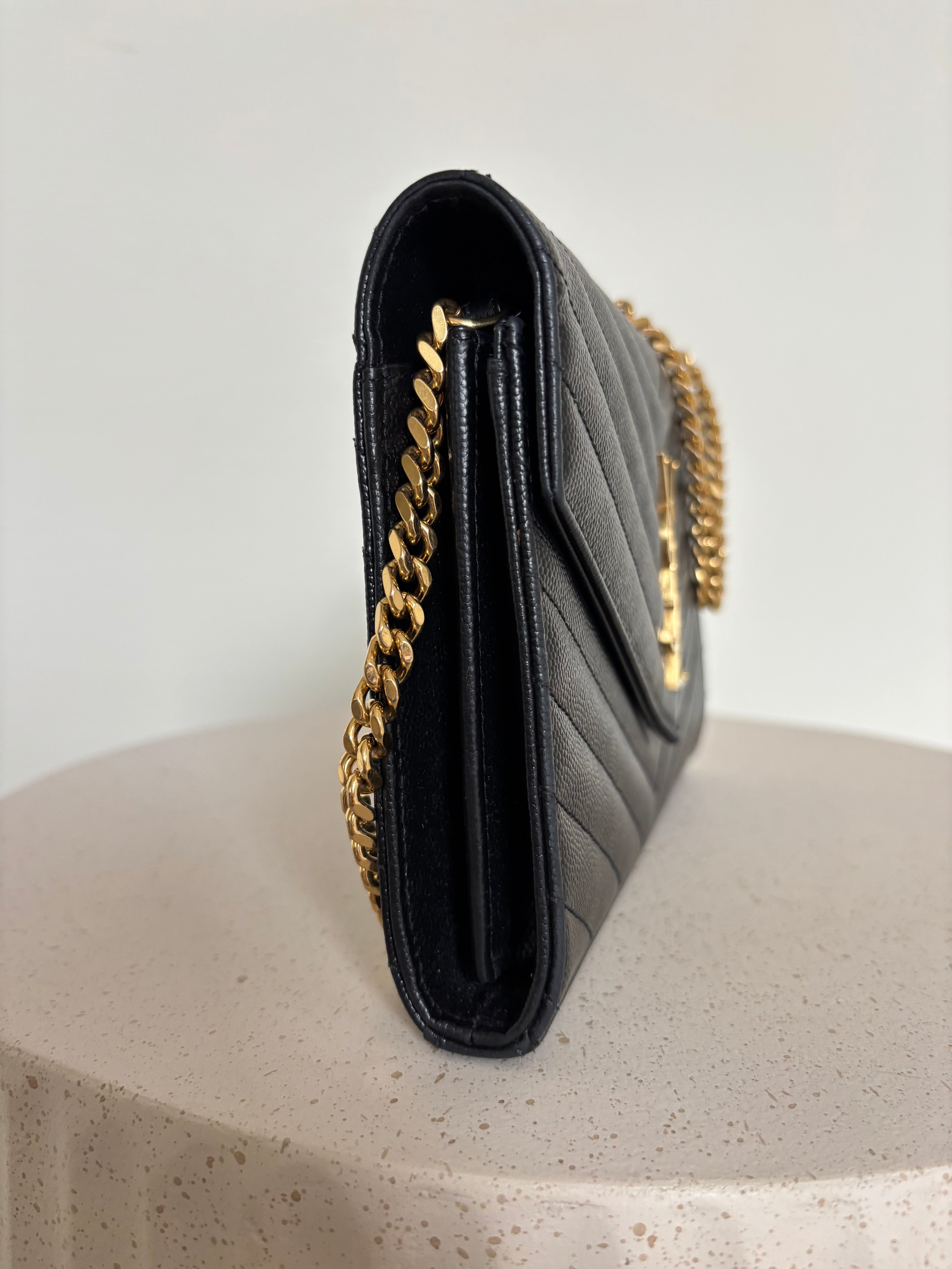 Saint Laurent Classic Cassandre Chain Wallet