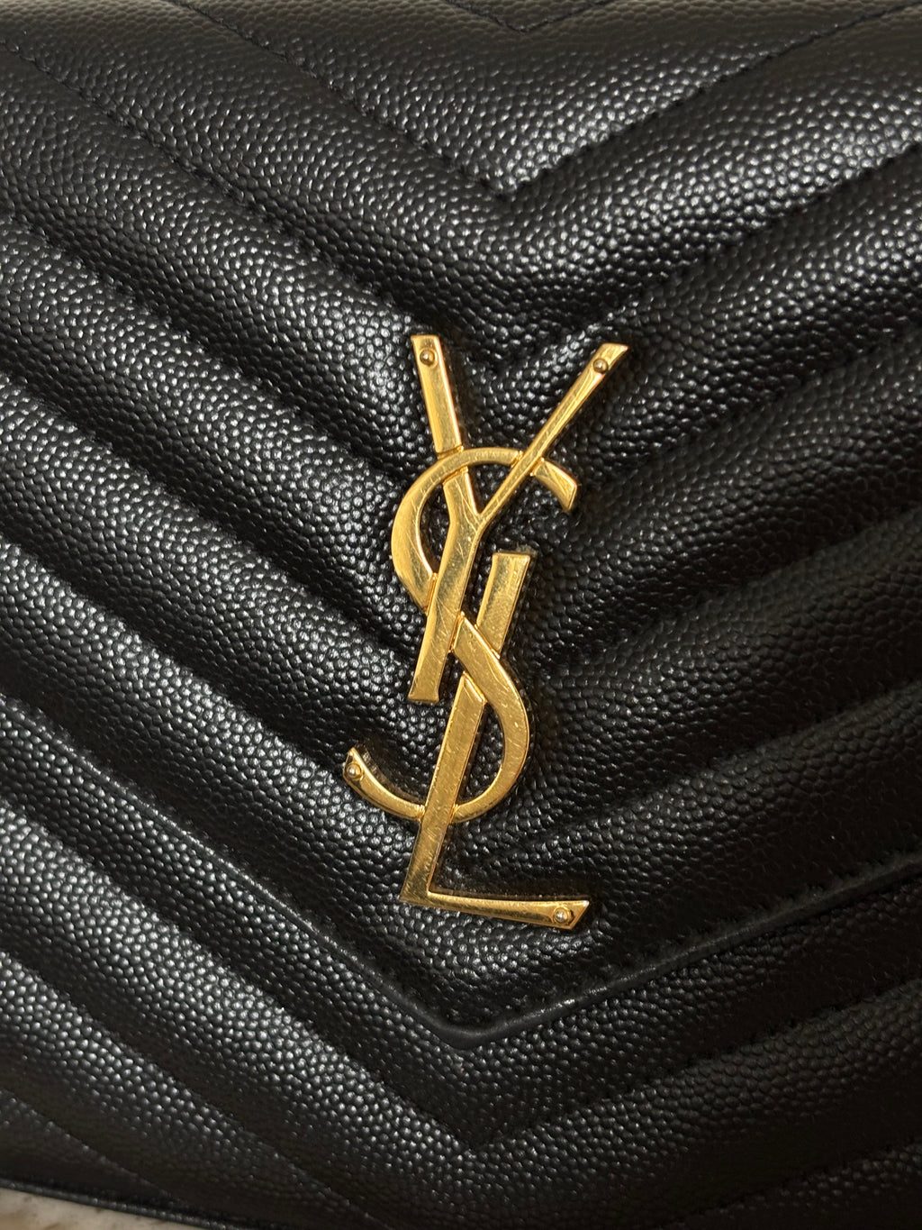 Saint Laurent Classic Cassandre Chain Wallet