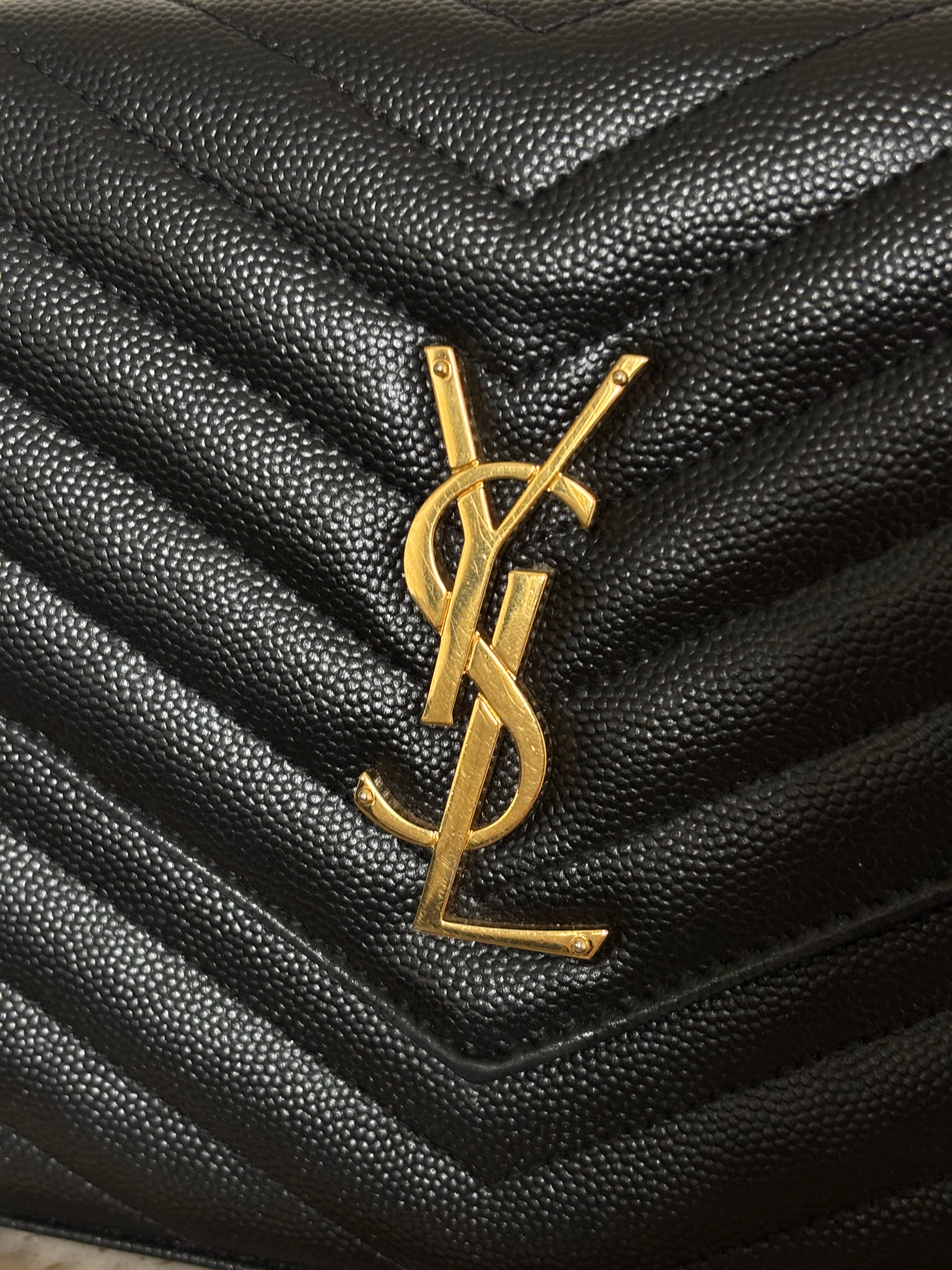Saint Laurent Classic Cassandre Chain Wallet