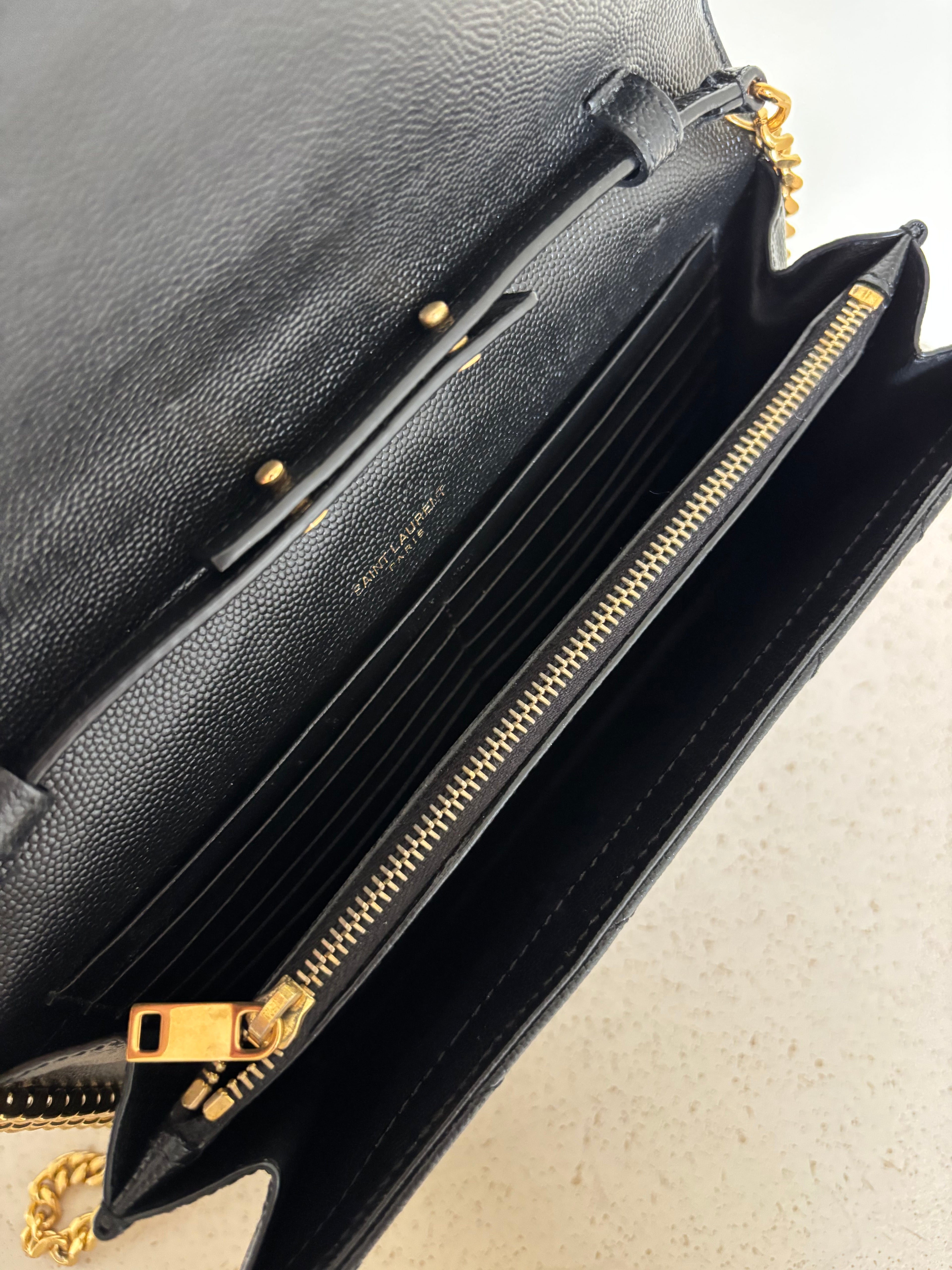 Saint Laurent Classic Cassandre Chain Wallet
