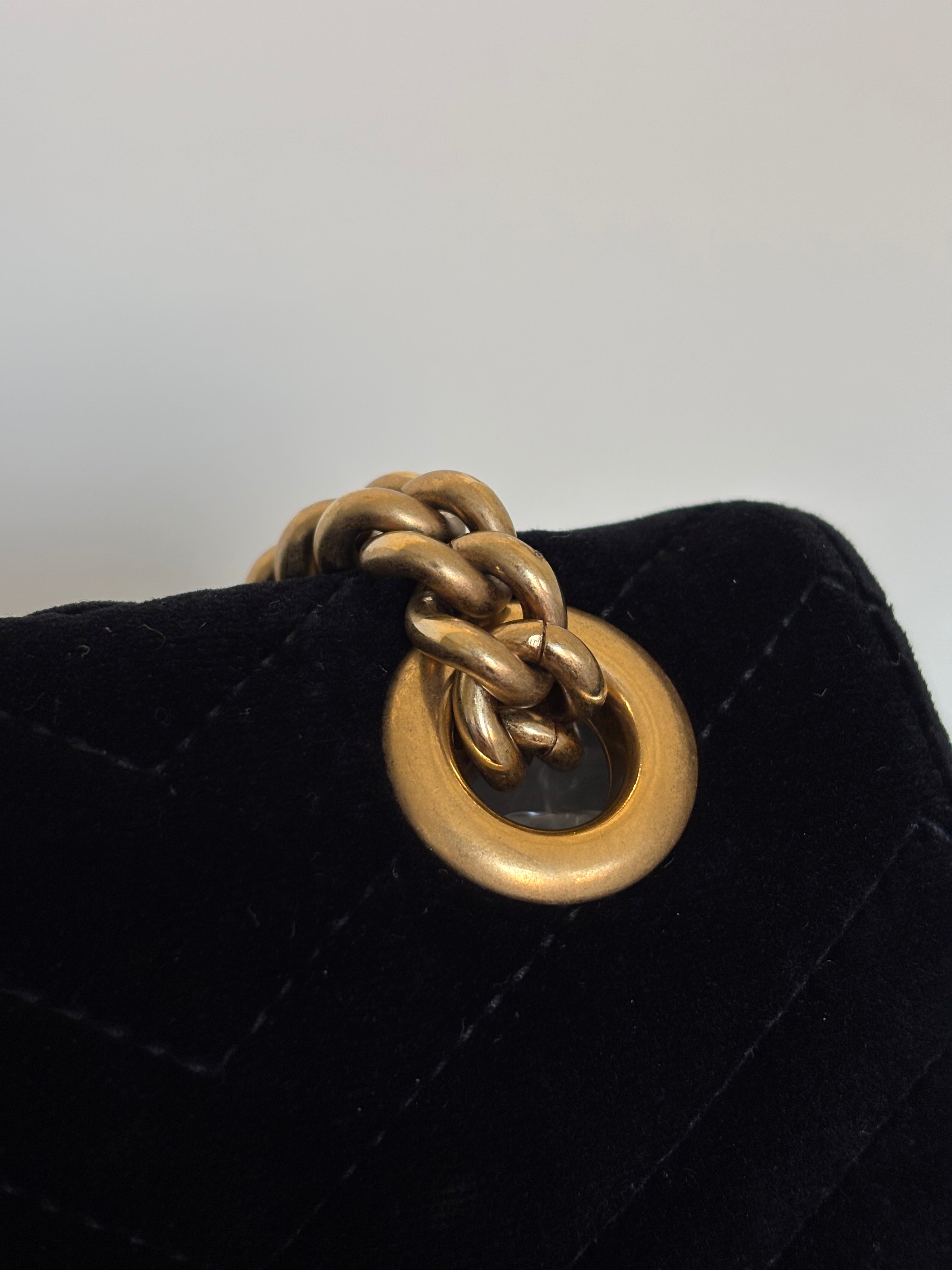 Gucci Velvet GG Marmont Medium