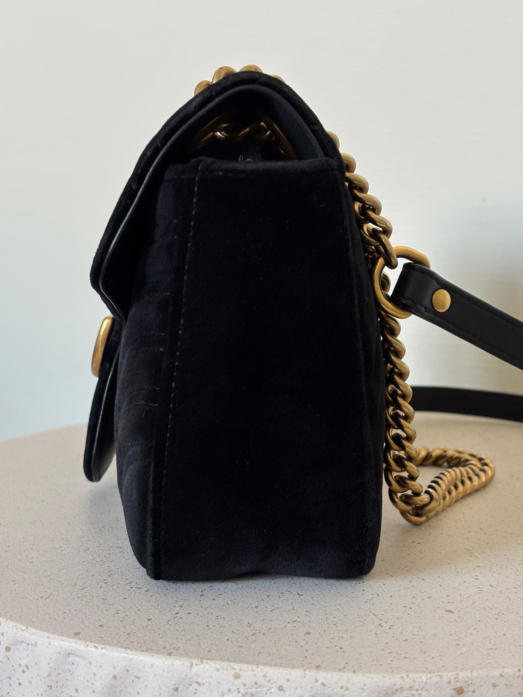 Gucci Velvet GG Marmont Medium
