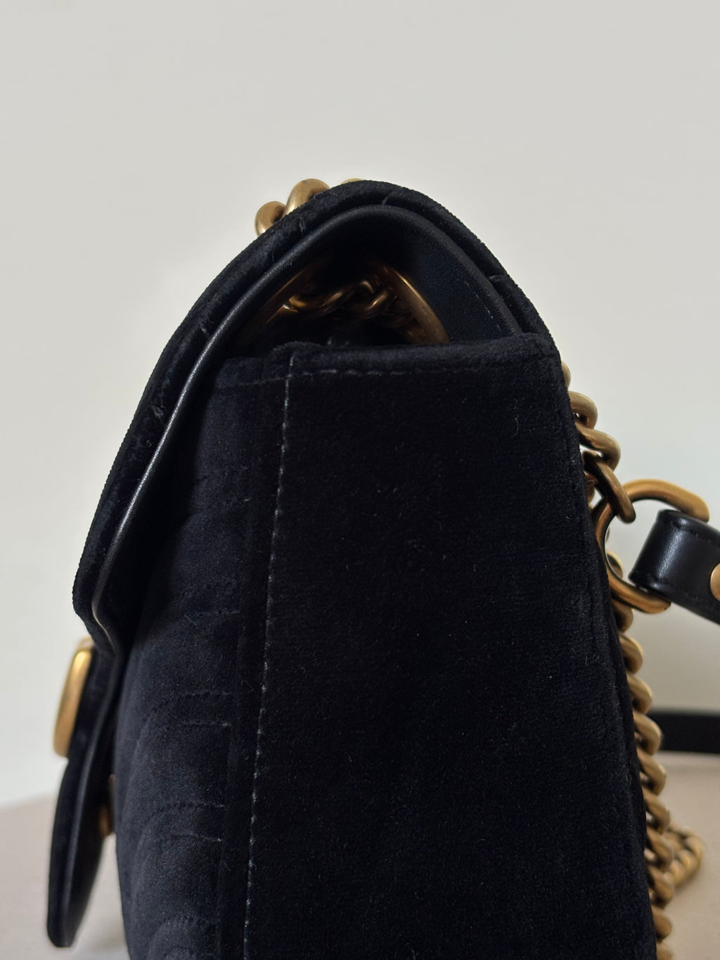 Gucci Velvet GG Marmont Medium