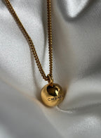 Chanel Gold Ball Pendant Necklace