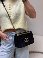 Gucci Velvet GG Marmont Medium