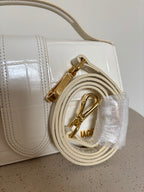 Jacquemus Le Grand Bambino White Ivory Crocodile