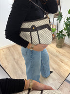 Celine Macadam Canvas & PVC Leather Shoulder Bag