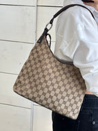 Gucci GG Canvas Lock Bag
