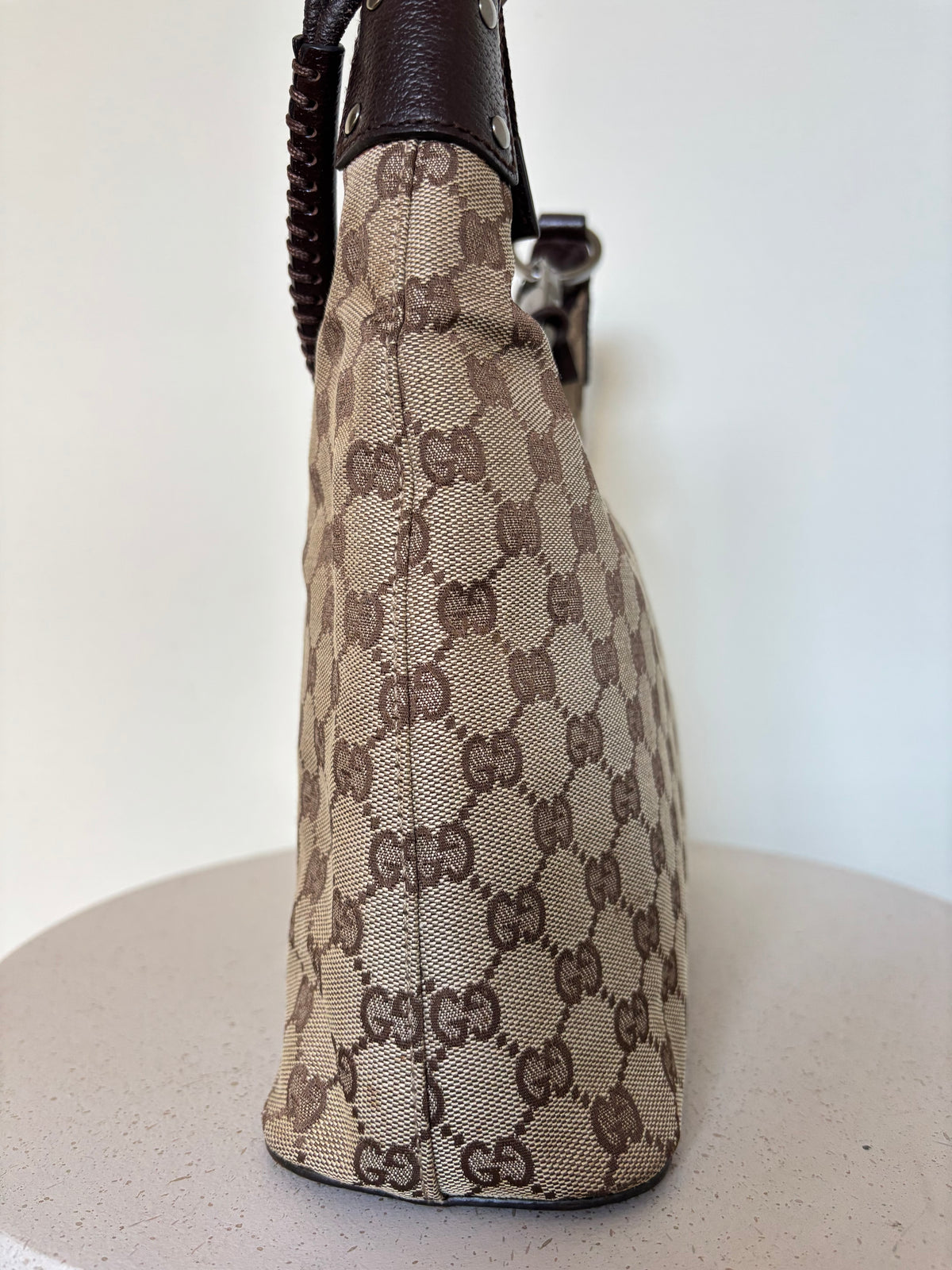 Gucci GG Canvas Lock Bag