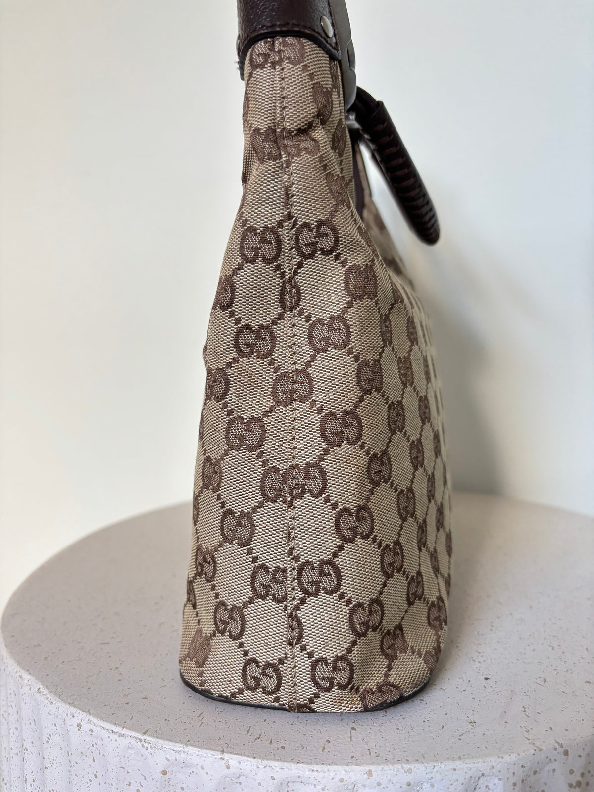 Gucci GG Canvas Lock Bag