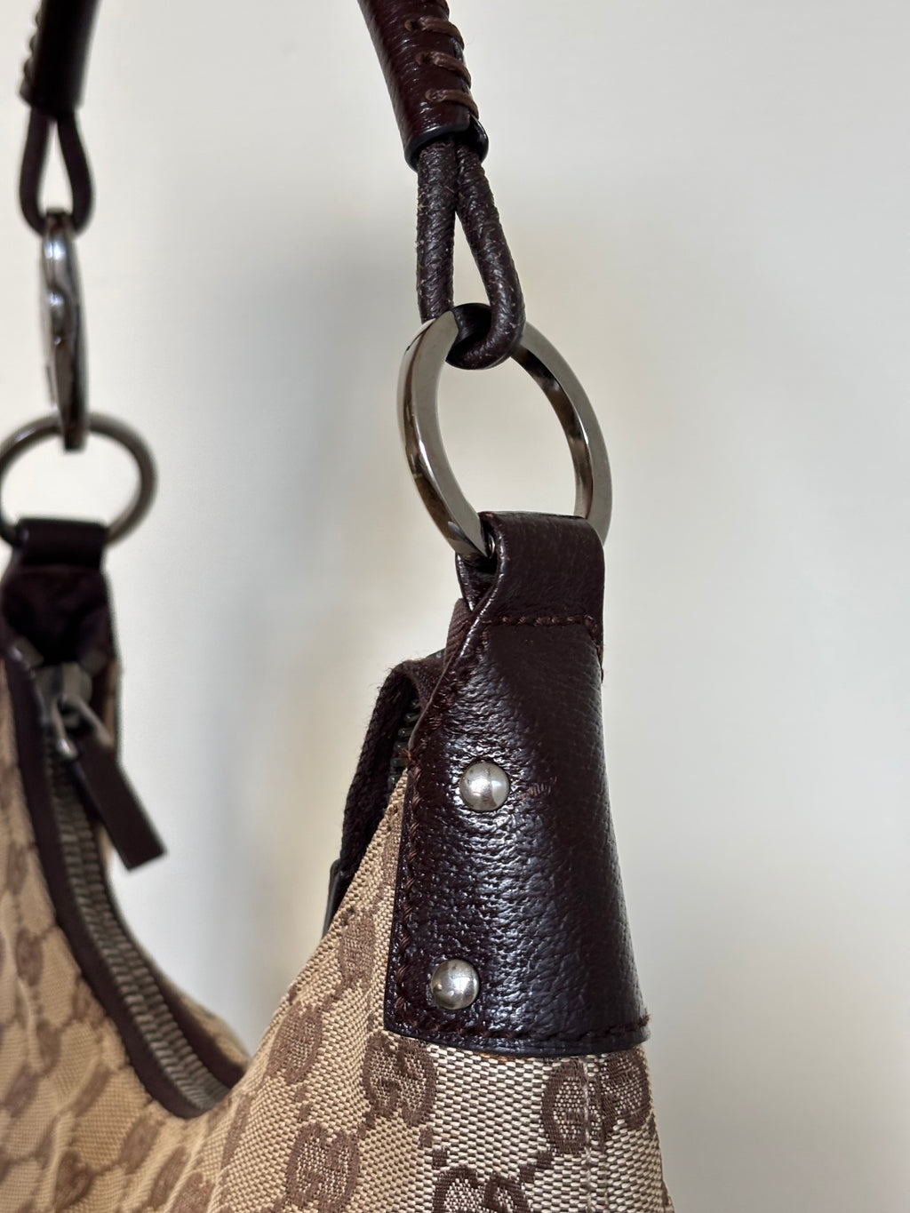 Gucci GG Canvas Lock Bag