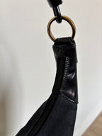 Gucci Lock Monogram Canvas Hobo Shoulder Bag