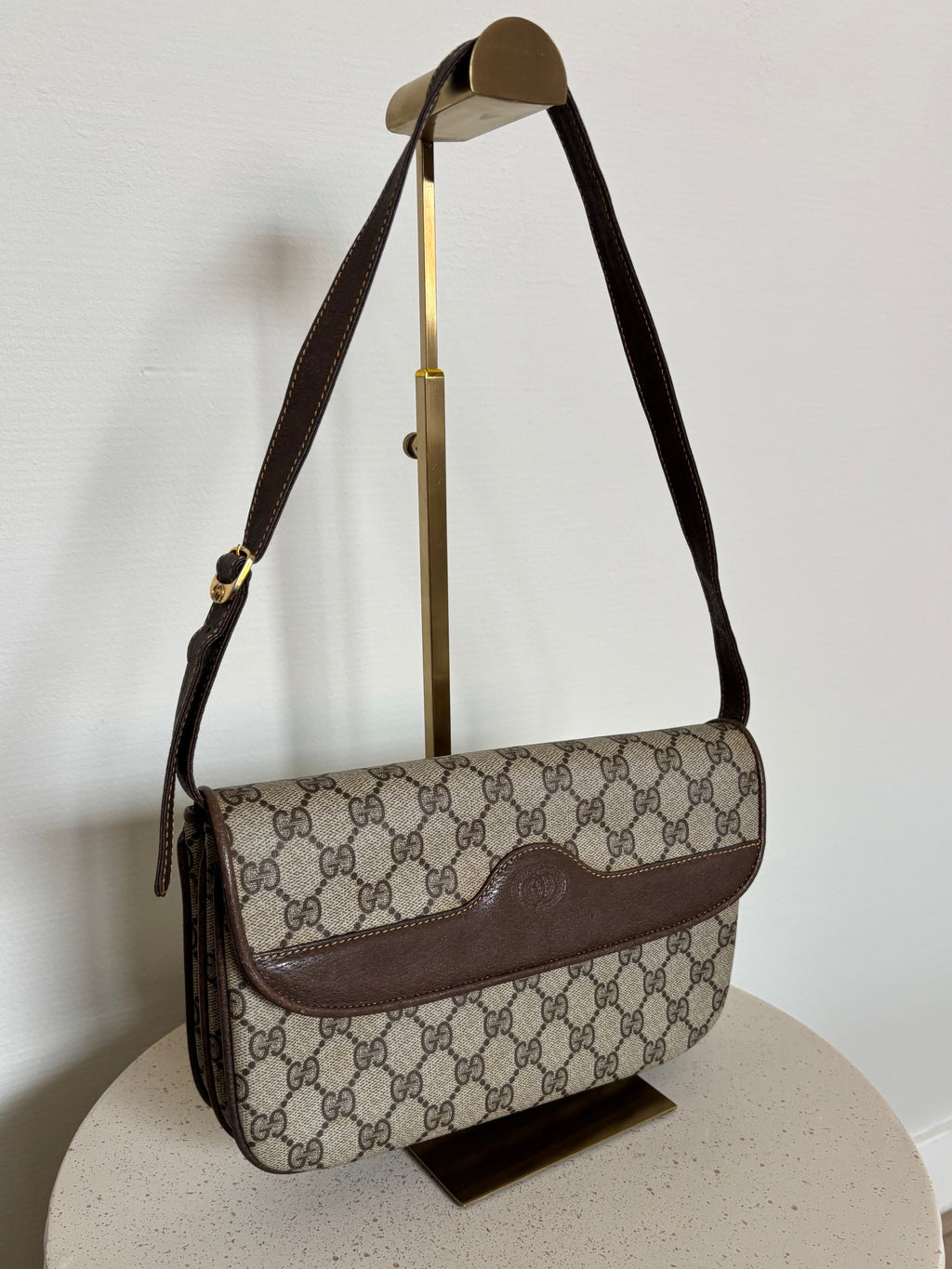 Gucci Monogram GG Supreme Crossbody Bag