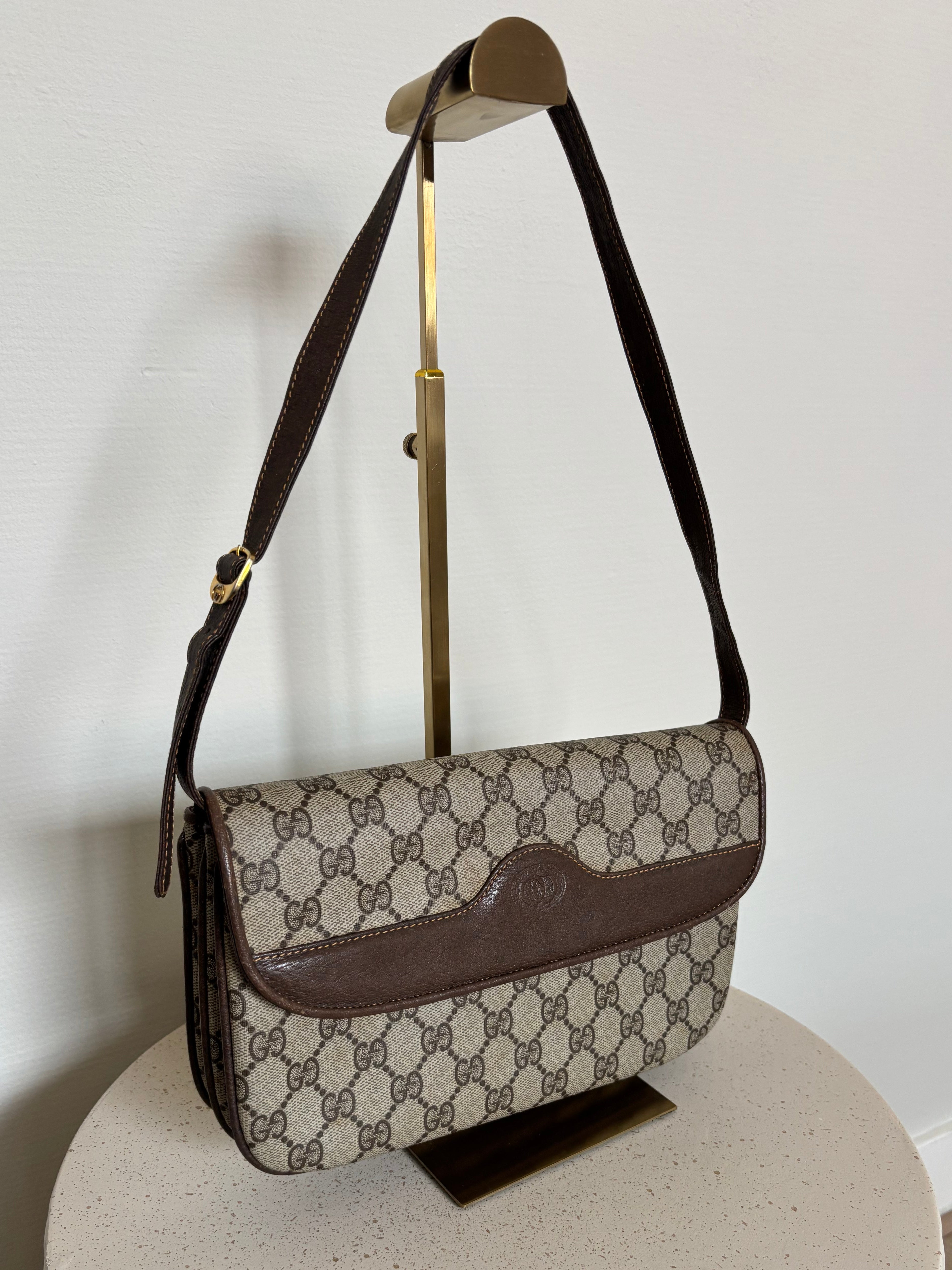Gucci Monogram GG Supreme Crossbody Bag