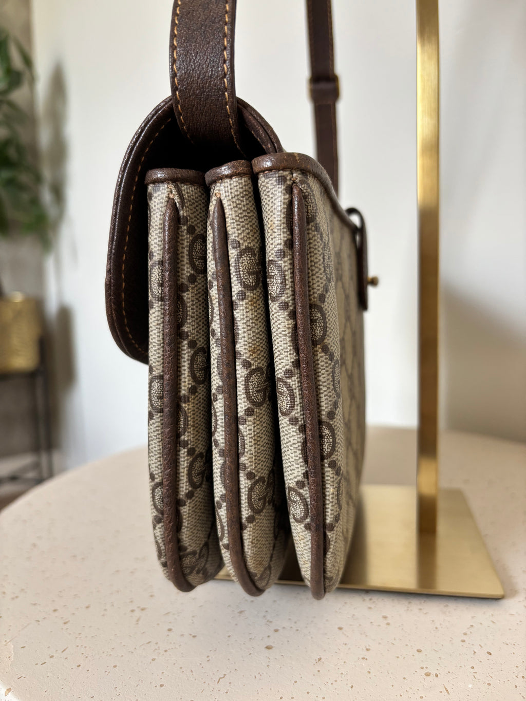 Gucci Monogram GG Supreme Crossbody Bag