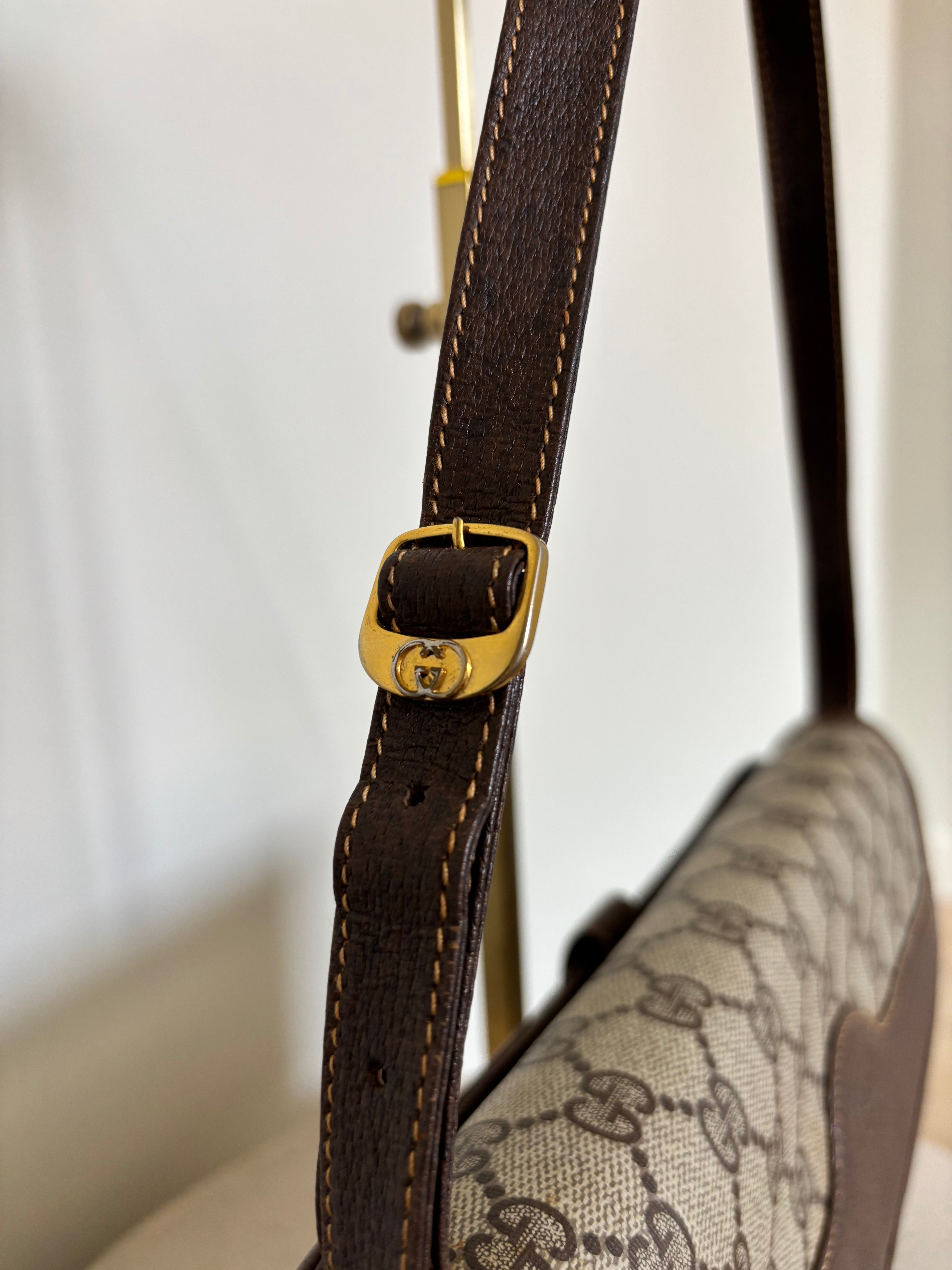 Gucci Monogram GG Supreme Crossbody Bag