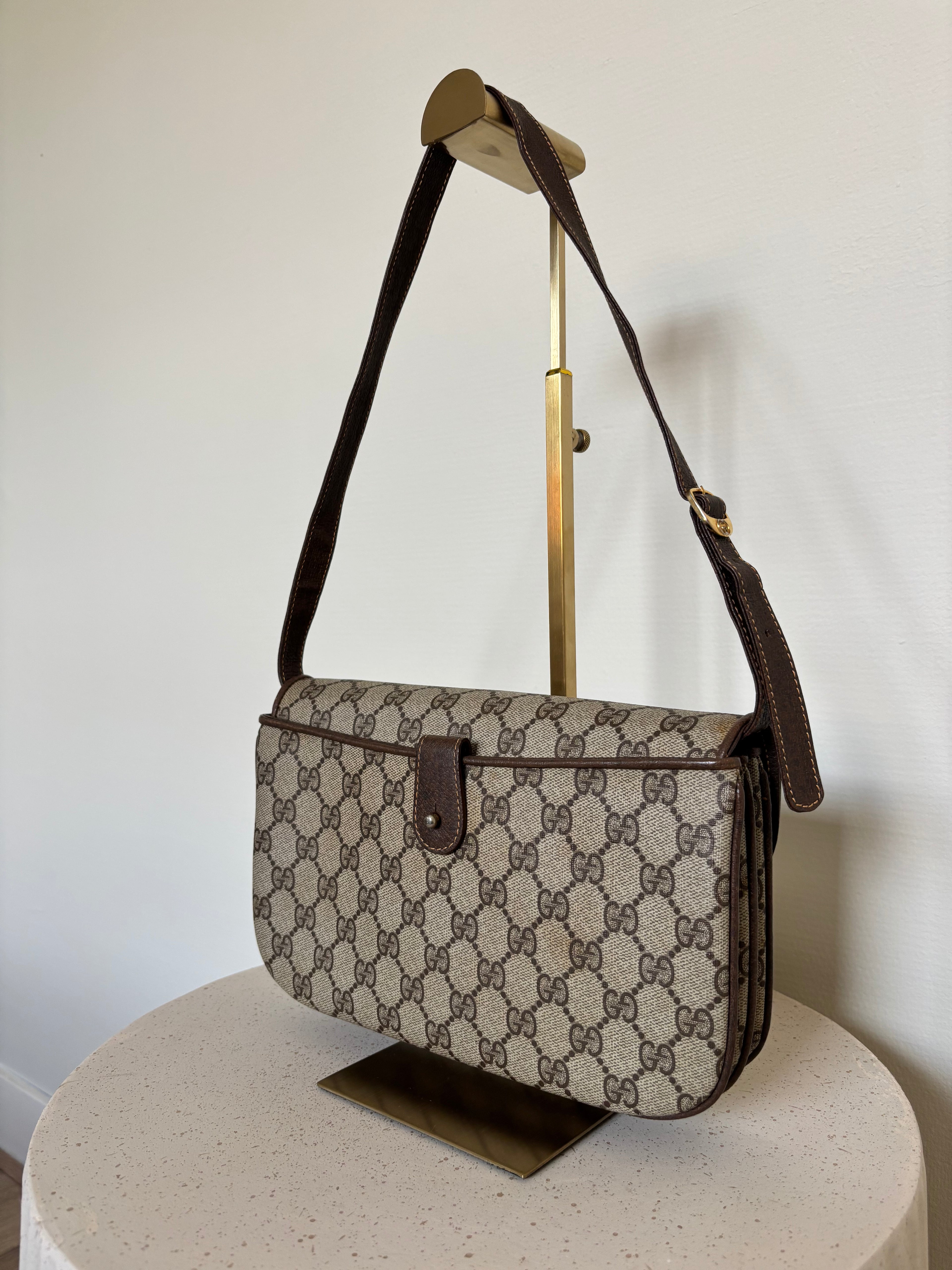Gucci Monogram GG Supreme Crossbody Bag