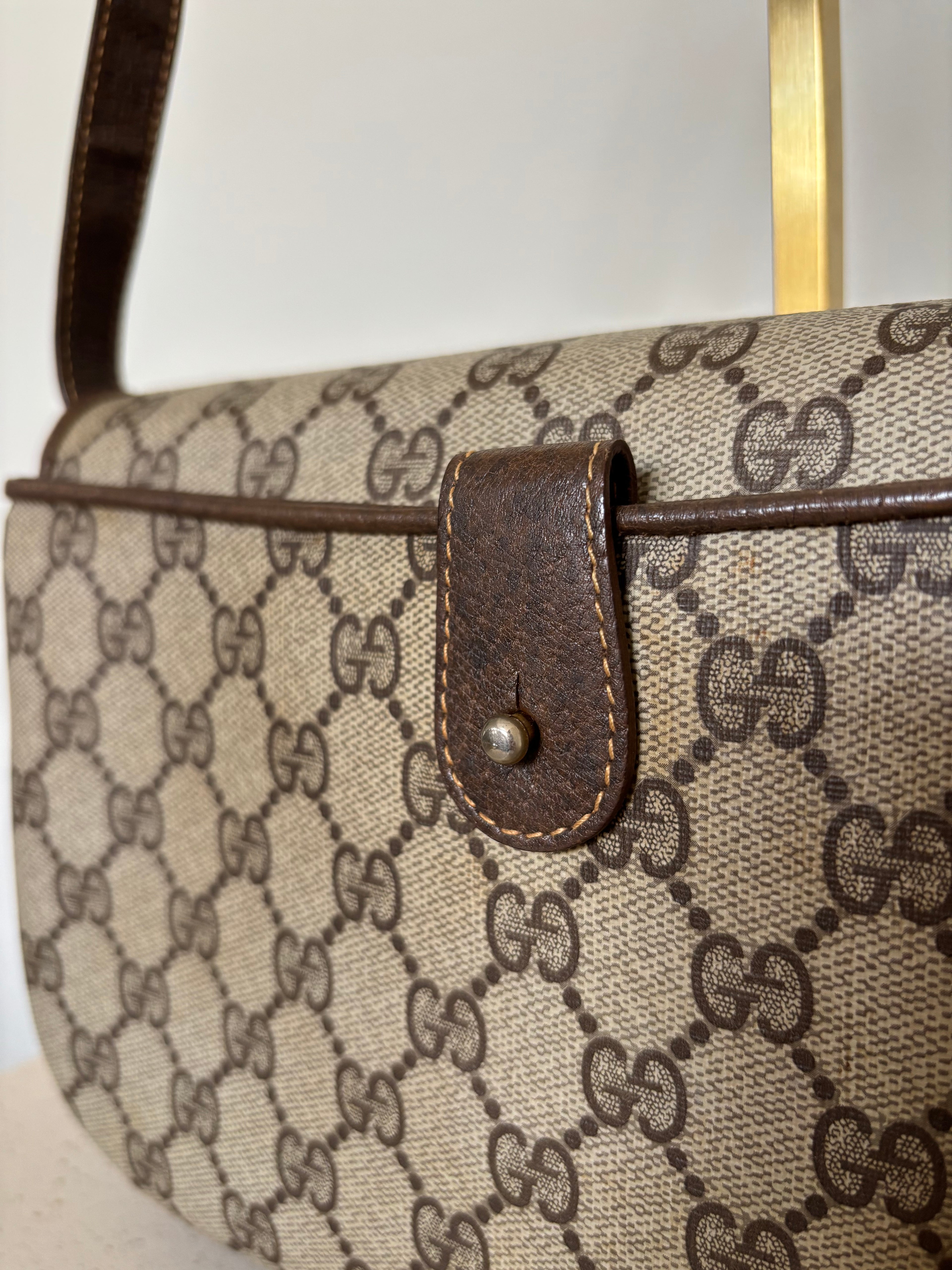 Gucci Monogram GG Supreme Crossbody Bag