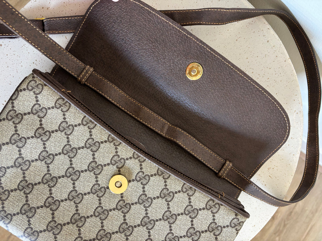 Gucci Monogram GG Supreme Crossbody Bag
