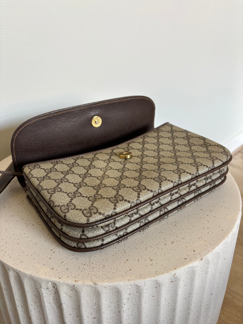 Gucci Monogram GG Supreme Crossbody Bag