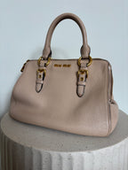 Miu Miu Madras Leather Crossbody Handbag